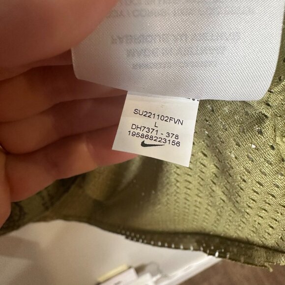 Nike Dri-Fit KD Mesh Tank Top Easy Green Black Jersey Men's Size Large Bandana - Picture 7 of 10